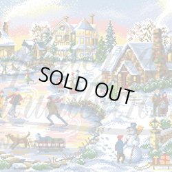 画像1: ビーズ刺繍　楽しいクリスマス　全面刺し (ТП023)