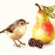 クロスステッチキット 小鳥と梨 (Alisa АЛИСА アリサ 5-23)