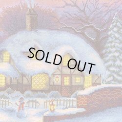 画像1: クロスステッチキット 冬の家 (PANNA BC-0485)