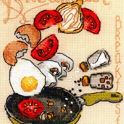 画像1: クロスステッチキット ブレックファースト (RIOLIS・リオリス・1684)