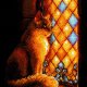 クロスステッチキット Castle Guardian (RIOLIS・リオリス・1848 猫 ステンドグラス)