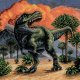 クロスステッチキット ティラノサウルス (PANNA J-7216 恐竜)