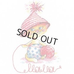 画像1: クロスステッチキット　ピンク帽子のネコちゃん (OVEN ОВЕН 907) 