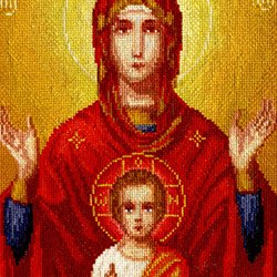 画像1: クロスステッチキット イコン・聖母の象徴 (PANNA CM-1333)