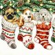 クロスステッチキット CHRISTMAS PUPPIES (PANNA PR-7260 子犬)
