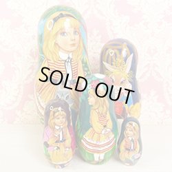 画像1: マトリョーシカ　Alice in Wonderland　不思議の国のアリス