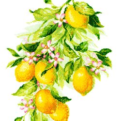 画像1: クロスステッチキット レモン (RIOLIS・リオリス・2054)