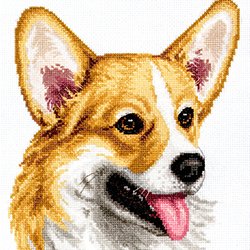 画像1: クロスステッチキット ウェルシュ・コーギー (PANNA パンナ J-7098)