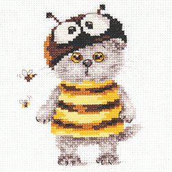 画像1: クロスステッチ キット バーシック ベビー みつばち (Alisa АЛИСА アリサ 0-229) Басик basik 