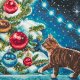 クロスステッチキット 子猫とクリスマスツリー (PANNA パンナ PR-7425)