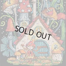 画像1: クロスステッチキット キノコのお家 (PANNA パンナ VS-7321)