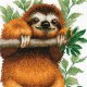 クロスステッチキット ナマケモノ (RIOLIS・リオリス・2213)